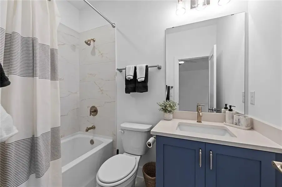 Furnished interior view inside a new home in Crescent Pointe at Great Sky, Canton (Image 28).