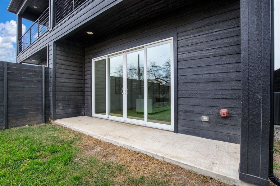 Exterior details and patio area of a home in , Dallas (Image 23). Exterior details and patio area of a home in , Dallas (Image 23).