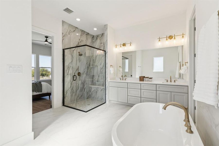 Furnished interior view inside a new home in , Justin (Image 7).