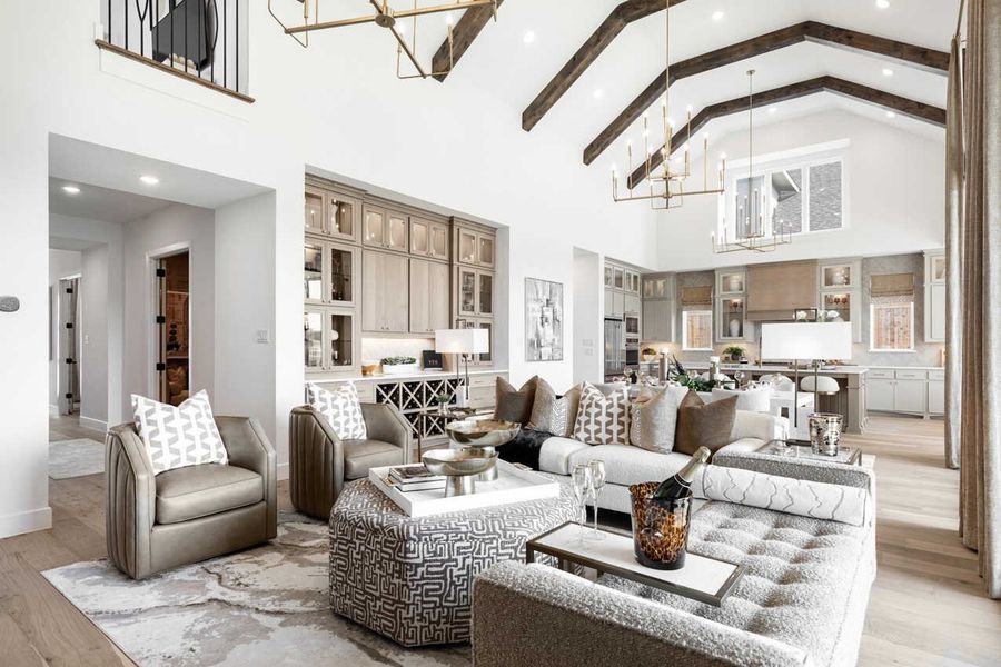 Representative Family Room - some options shown