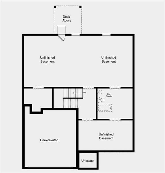 2D floor plan layout of this home in Falls Creek, Flowery Branch, GA (Image 5).