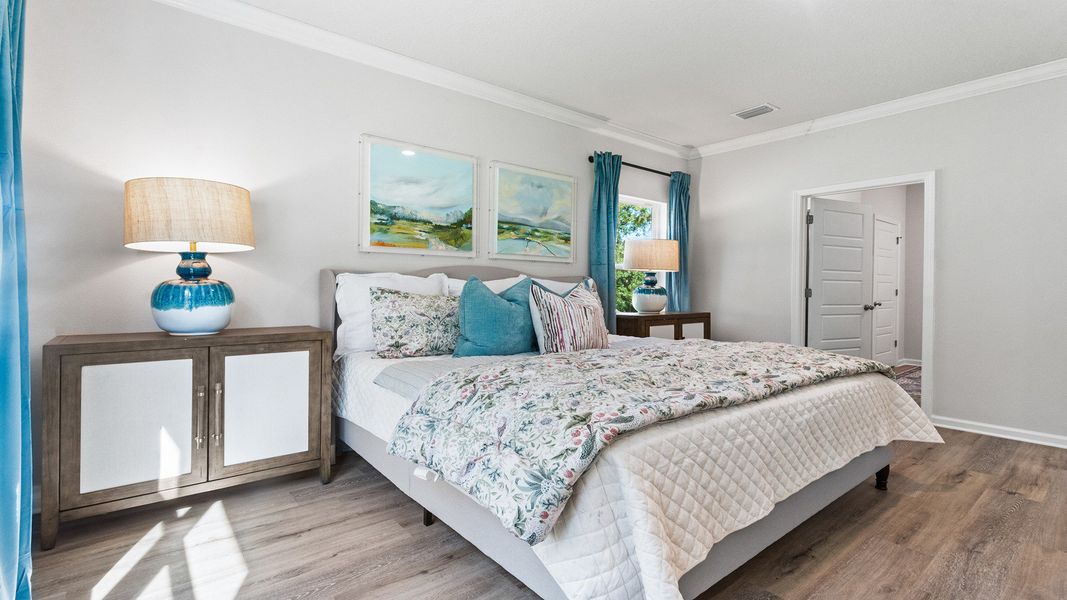 Furnished interior view inside a new home in Olson Ridge, Tallahassee (Image 17).