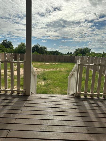 Back patio