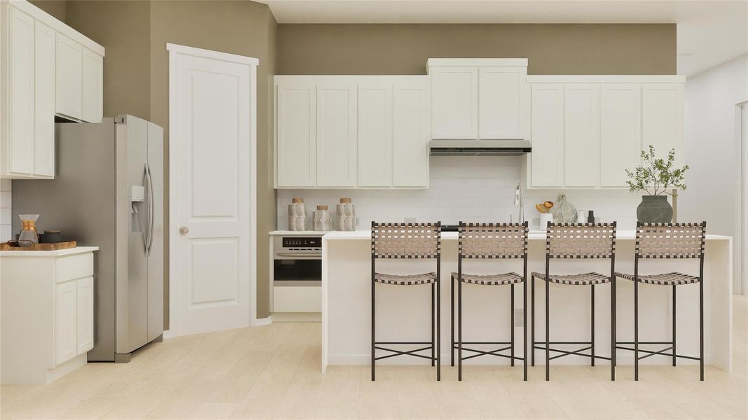 Furnished interior view inside a new home in Samara, League City (Image 9).