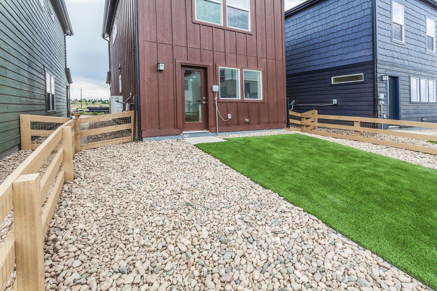 Exterior details and patio area of a home in Bloom, Fort Collins (Image 34).