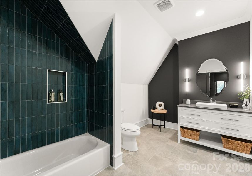 Furnished interior view inside a new home in , Charlotte (Image 34).