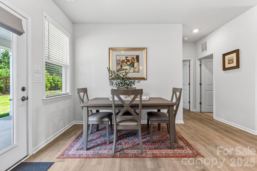 Furnished interior view inside a new home in Esplanade at Northgate, Indian Trail (Image 35).