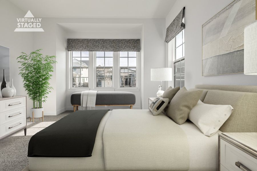 Furnished interior view inside a new home in Westerly, Erie (Image 19).
