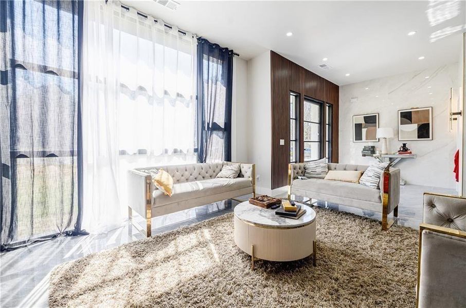 Furnished interior view inside a new home in , Marietta (Image 8).