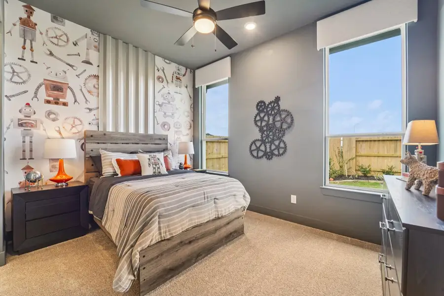 Furnished interior view inside a new home in Wildrye, Waller (Image 40).