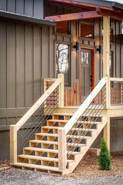 Exterior details and patio area of a home in , Blue Ridge (Image 20). Exterior details and patio area of a home in , Blue Ridge (Image 20).