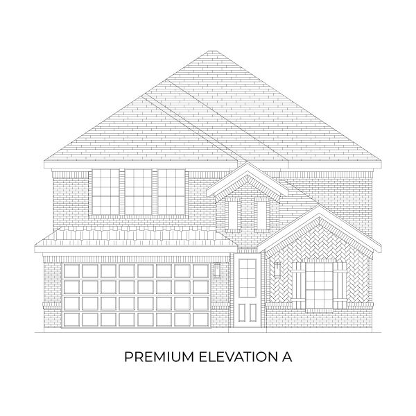 Representative rendering of the exterior for the Mondale F by First Texas Homes (Image 3). Representative rendering of the exterior for the Mondale F by First Texas Homes (Image 3).