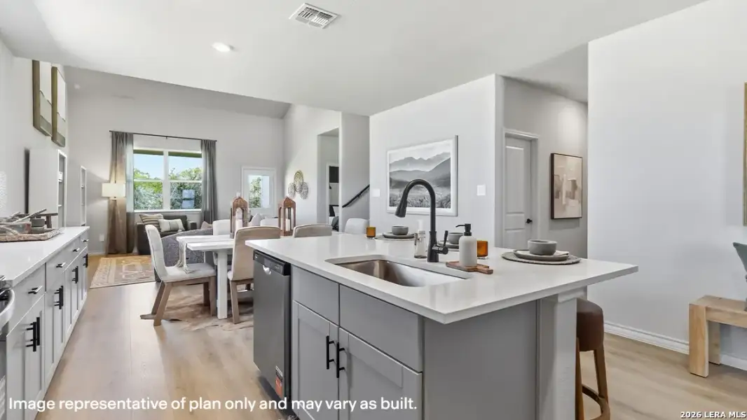Furnished interior view inside a new home in Riverstone at Westpointe, San Antonio (Image 26).
