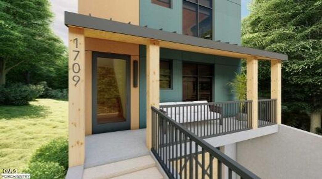 Exterior Rendering 10 - Porch Entry