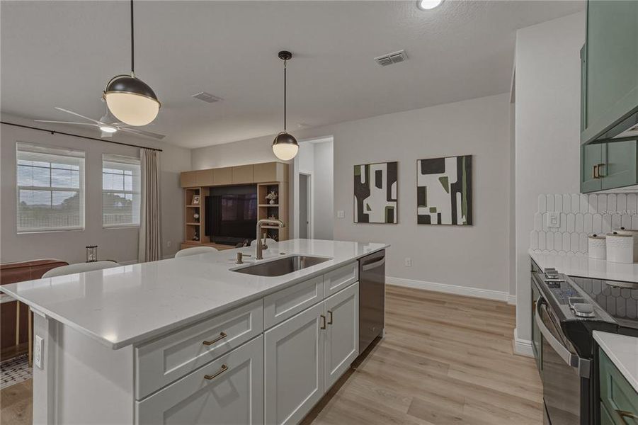 Furnished interior view inside a new home in , San Antonio (Image 44).