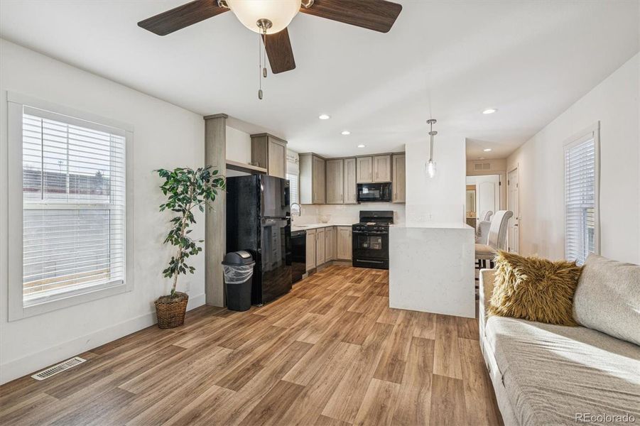 Furnished interior view inside a new home in , Denver (Image 5). Furnished interior view inside a new home in , Denver (Image 5).