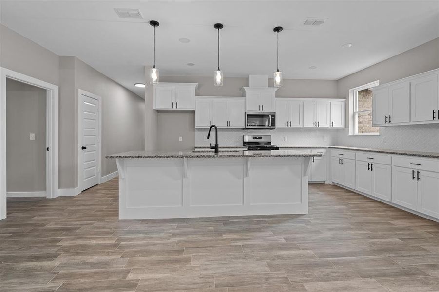 Furnished interior view inside a new home in , Lindale (Image 8). Furnished interior view inside a new home in , Lindale (Image 8).