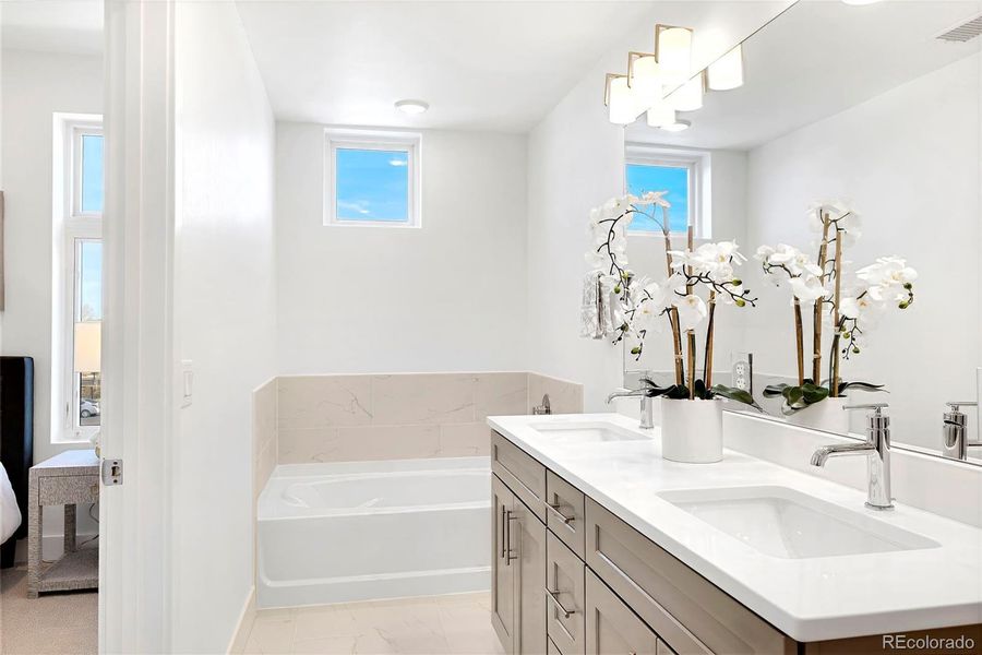 Furnished interior view inside a new home in , Denver (Image 13).