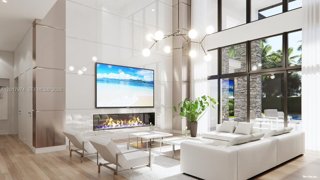 Furnished interior view inside a new home in , Plantation (Image 6).