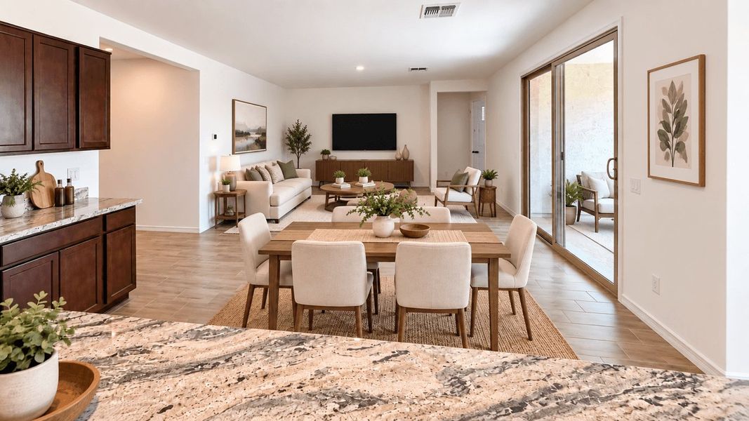 Furnished interior view inside a new home in The Grove at El Cidro, Goodyear (Image 3).