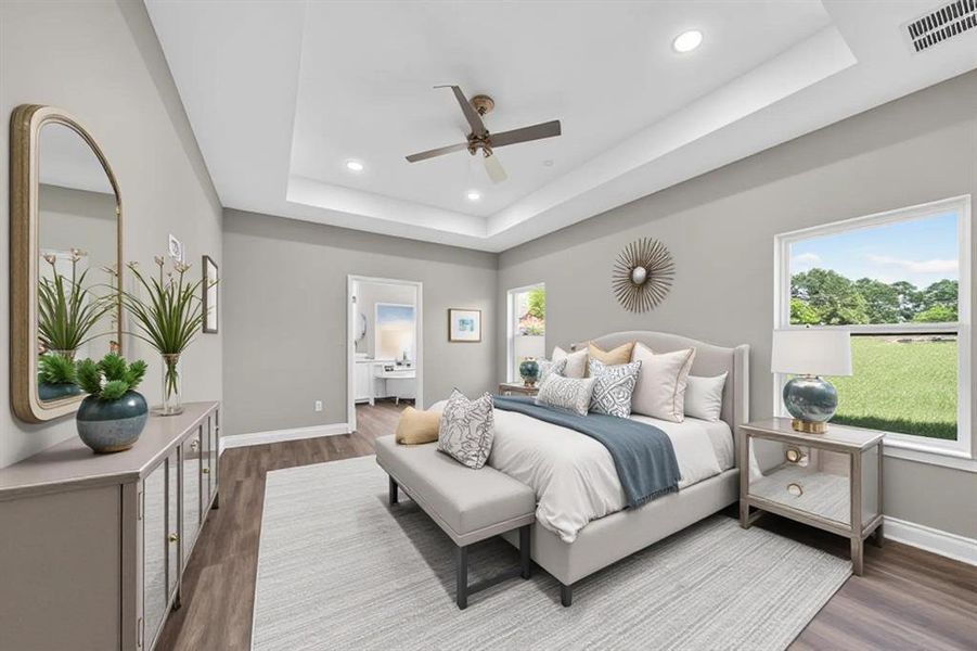 Virtually Staged Bedroom