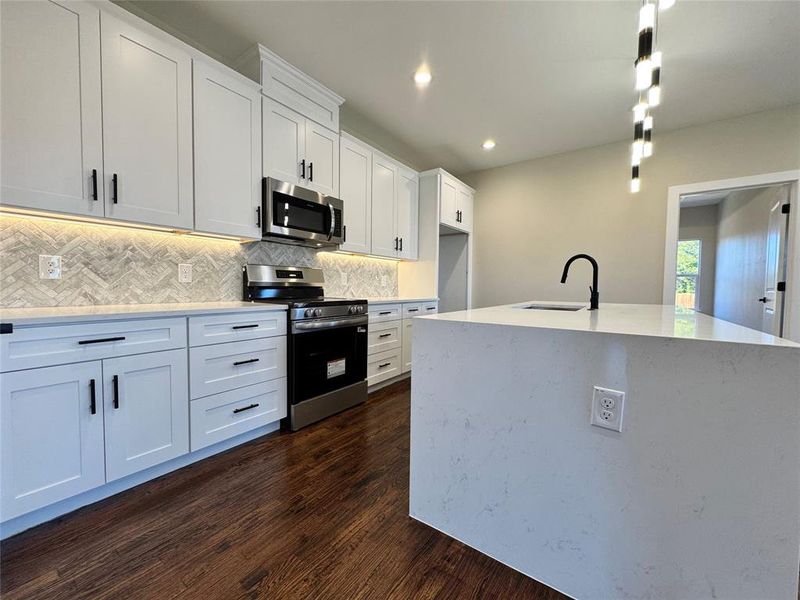Furnished interior view inside a new home in , Gun Barrel City (Image 10). Furnished interior view inside a new home in , Gun Barrel City (Image 10).