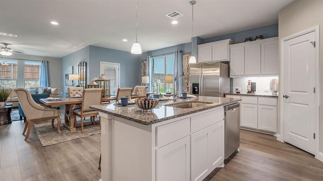 Furnished interior view inside a new home in Morningstar, Aledo (Image 6). Furnished interior view inside a new home in Morningstar, Aledo (Image 6).