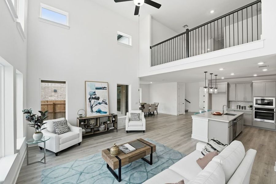 Furnished interior view inside a new home in Santa Rita Ranch, Liberty Hill (Image 7).