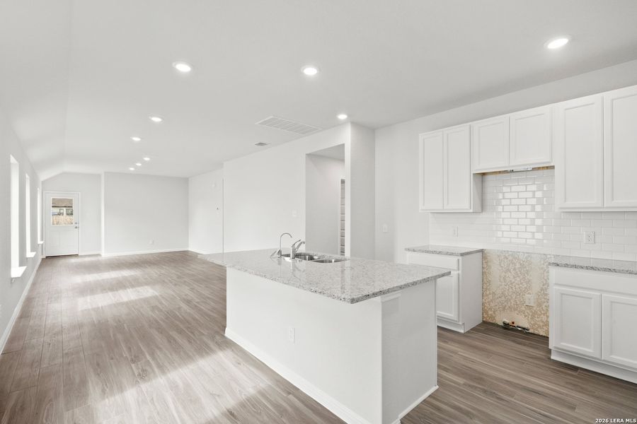 Furnished interior view inside a new home in Hunters Ranch, San Antonio (Image 6).