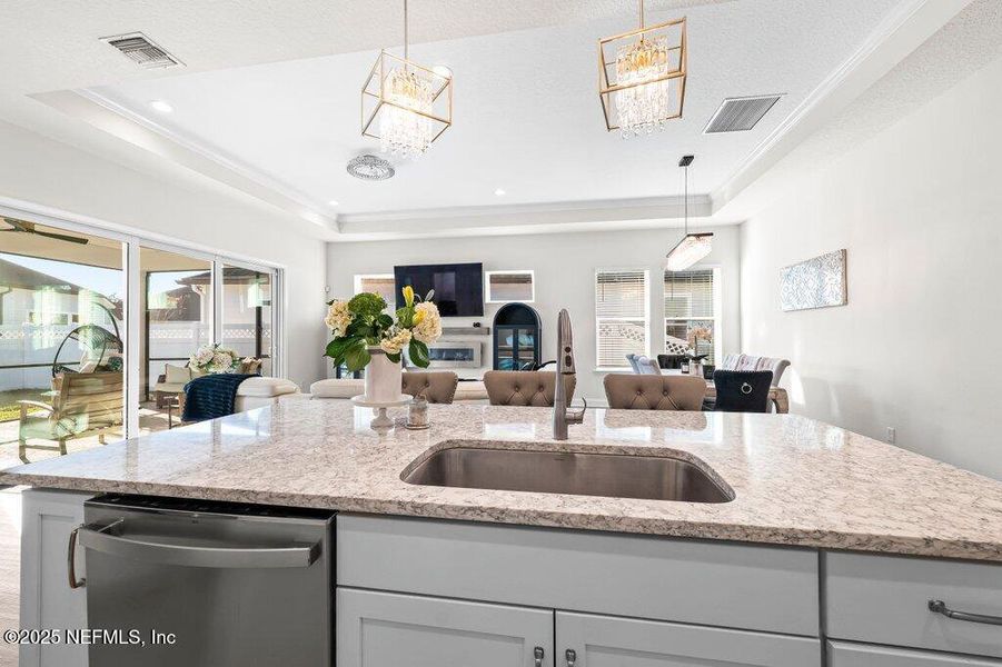 Furnished interior view inside a new home in Courtney Chase, St. Augustine (Image 25).