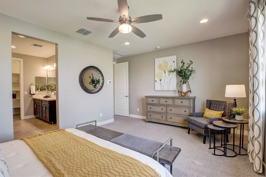 Furnished interior view inside a new home in Castillo at Anderson Parc, Buckeye (Image 28). Furnished interior view inside a new home in Castillo at Anderson Parc, Buckeye (Image 28).