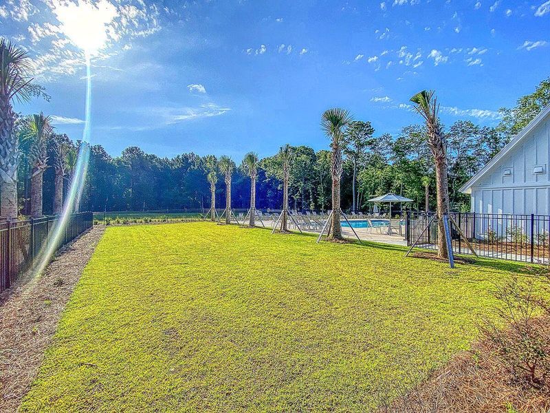Exterior details and patio area of a home in Limehouse Village: Arbor Series, Summerville (Image 27).