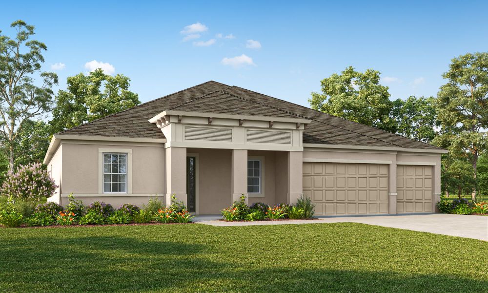 Representative exterior photo of a completed home built from the Joyce by William Ryan Homes in River Preserve Estates, Parrish, FL (Image 24).