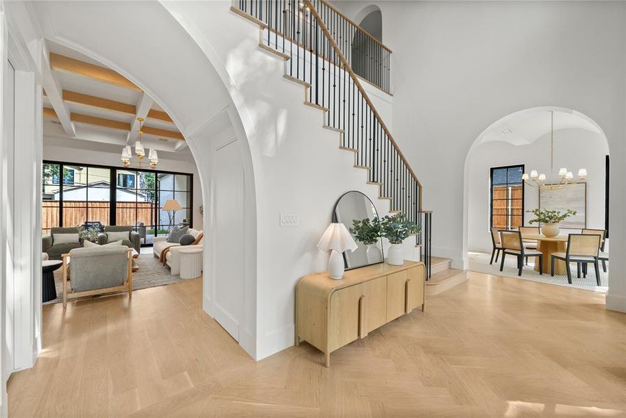 Furnished interior view inside a new home in , Dallas (Image 21).
