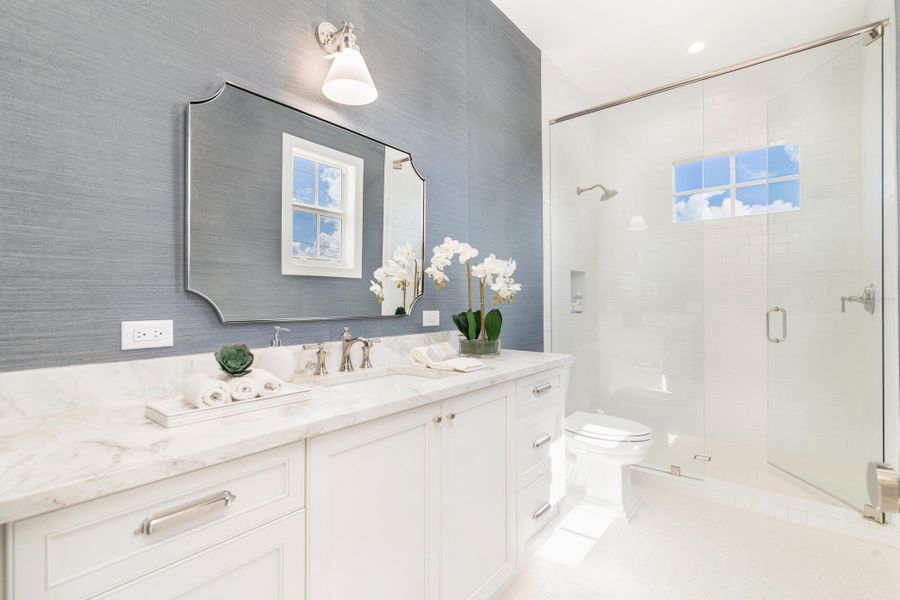 Furnished interior view inside a new home in , West Palm Beach (Image 36).