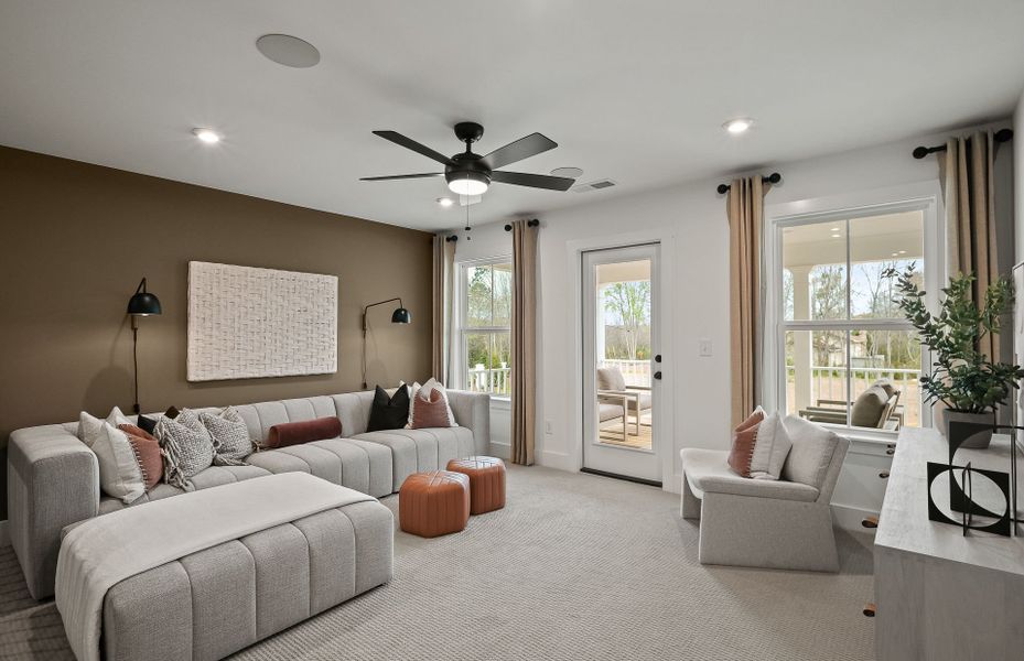 Furnished interior view inside a new home in Oakwood, Cumming (Image 7). Furnished interior view inside a new home in Oakwood, Cumming (Image 7).