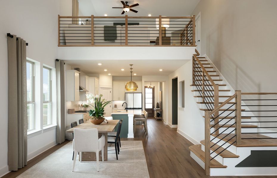 Open Concept Layout with High Ceilings