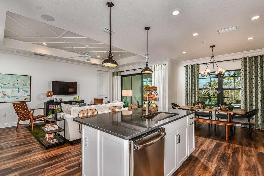 Representative furnished interior of a home built from the Meadow Brook by Neal Communities in Vicenza, Venice (Image 10).