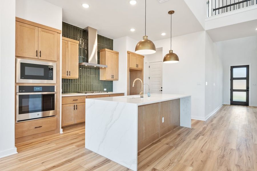 Furnished interior view inside a new home in Park Collection at Lariat, Liberty Hill (Image 8).
