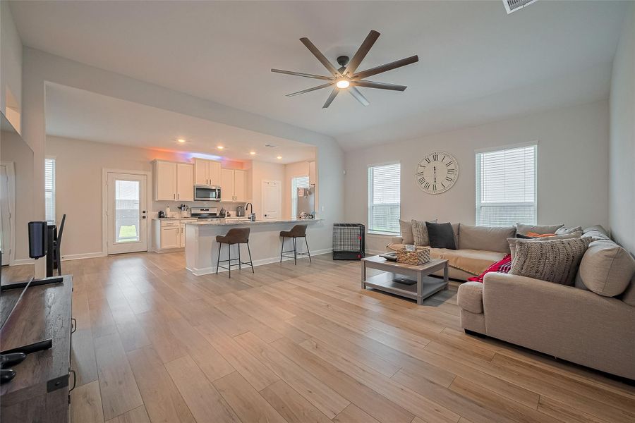 Furnished interior view inside a new home in , Santa Fe (Image 3). Furnished interior view inside a new home in , Santa Fe (Image 3).