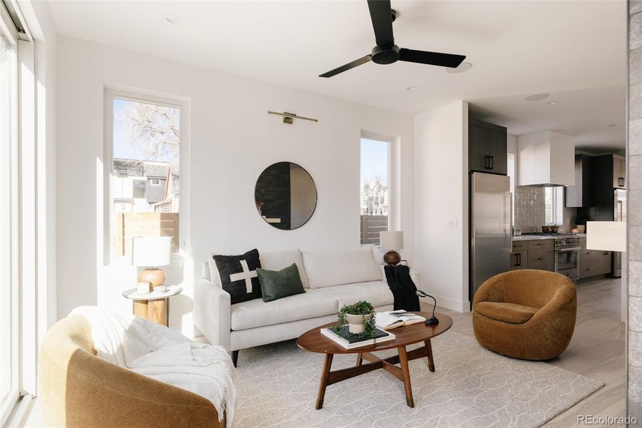 Furnished interior view inside a new home in , Denver (Image 9).