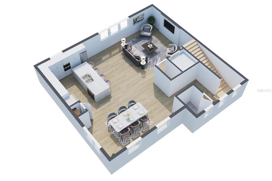 2D floor plan layout of this home in , Tampa, FL (Image 6).