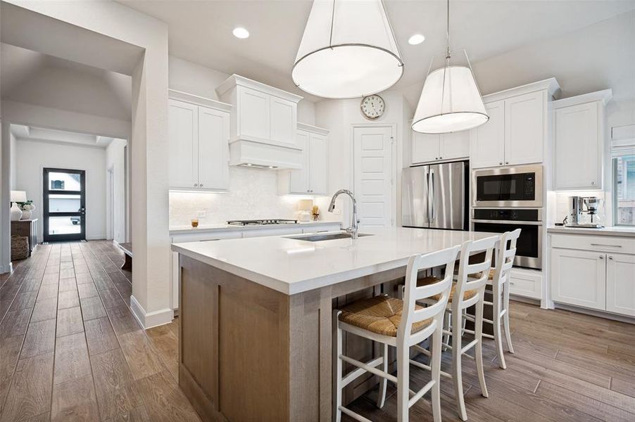 Furnished interior view inside a new home in Trinity Falls, McKinney (Image 12).
