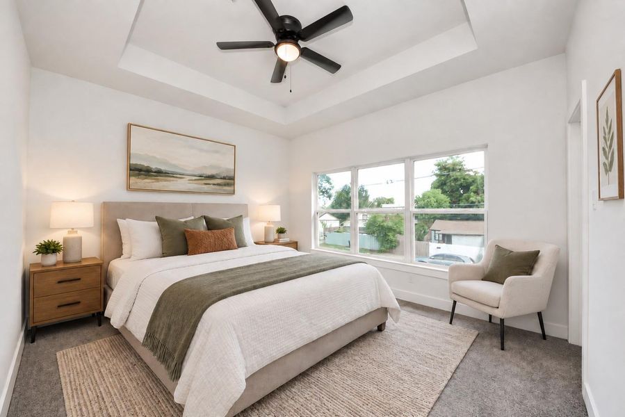 Virtually staged third bedroom. Virtually staged third bedroom.