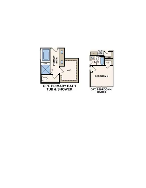 2D floor plan layout for the Lassen by Century Communities in Maple Woods, Hockley, TX (Image 5).