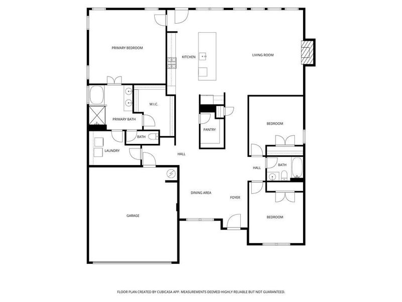 2D floor plan layout of this home in Laurel Cove, Hoschton, GA (Image 5).