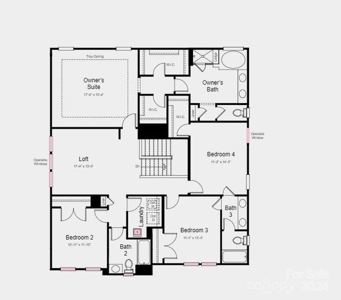 Structural options added: Gourmet kitchen, fireplace, windows at bed 4, dining room and loft, bed with bath in place of flex, owner's bath 2, and tray ceilings at dining and owner's suite.