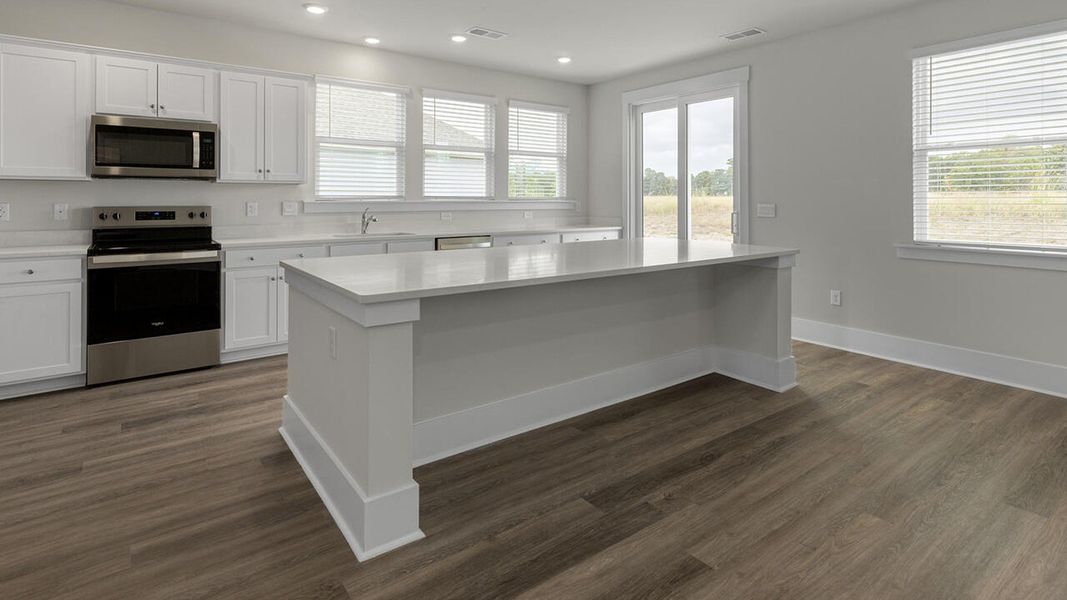 Furnished interior view inside a new home in Surfside Landing, Hubert (Image 5).