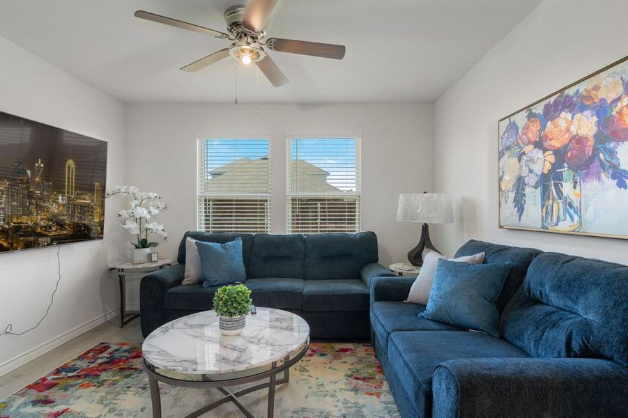 Furnished interior view inside a new home in Fireside by the Lake, Garland (Image 21). Furnished interior view inside a new home in Fireside by the Lake, Garland (Image 21).