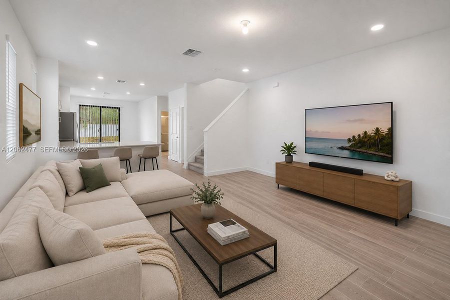 Furnished interior view inside a new home in Messina Place, Homestead (Image 3). Furnished interior view inside a new home in Messina Place, Homestead (Image 3).